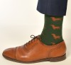 Krawattendackel Socken grün Dackel braun  Bild 3
