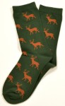 Krawattendackel Socken grün Hirsch braun  Bild 2