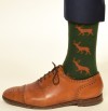 Krawattendackel Socken grün Hirsch braun  Bild 3