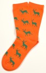 Krawattendackel Socken orange Hirsch grün  Bild 2
