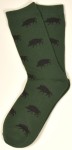 Krawattendackel Socken grün Wildschwein schwar  Bild 2