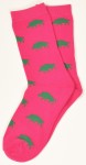 Krawattendackel Socken pink Wildschwein grün  Bild 2