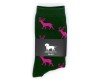 Krawattendackel Socken grün Hirsch pink Größe 36-40 Bild 1