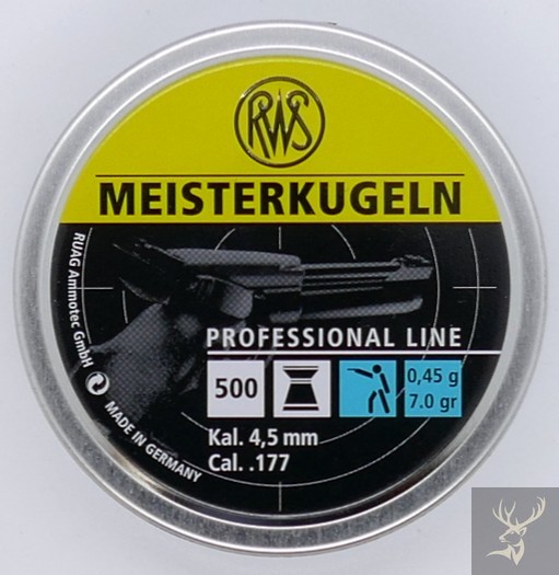 RWS Meisterkugeln Lupi 0,45 500er 4,49mm