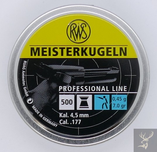 RWS Meisterkugeln Lupi 0,45 500er 4,50mm