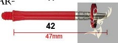 Harrows-Darts-Technology Gyro drehbar rot medium=47mm