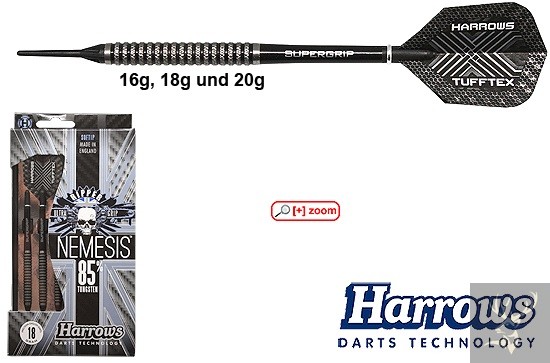 Harrows-Darts-Technology Nemesis 80% Soft 16g
