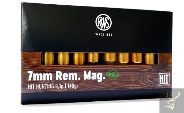 RWS HIT Green 7mm Rem. Mag. - 9,1g/140 grain