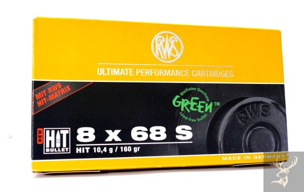 RWS 8X68 S HIT green 10,4g/160gr