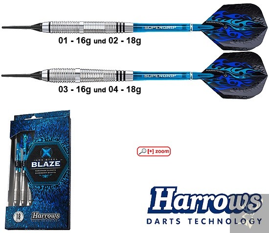 Harrows-Darts-Technology Blaze Soft 16g