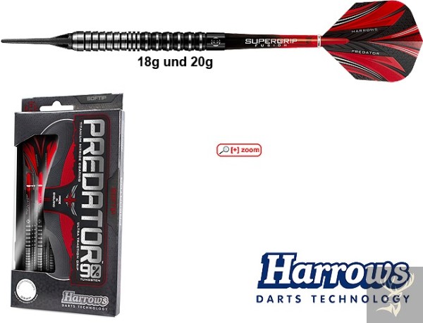 Harrows-Darts-Technology Predator 90% Soft 18g
