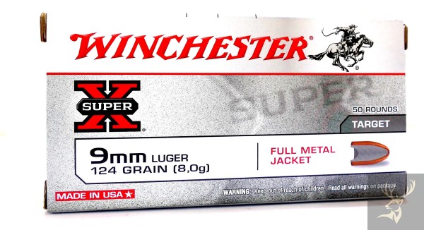 Winchester 9mm Luger 8,0g/124gr
