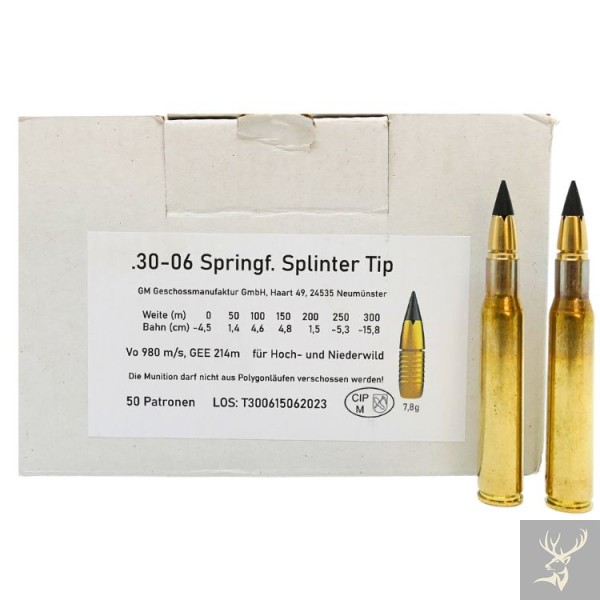 Geschoss-Manufaktur GM Splinter Tip .30-06 Spring. - 7,8g/120grs