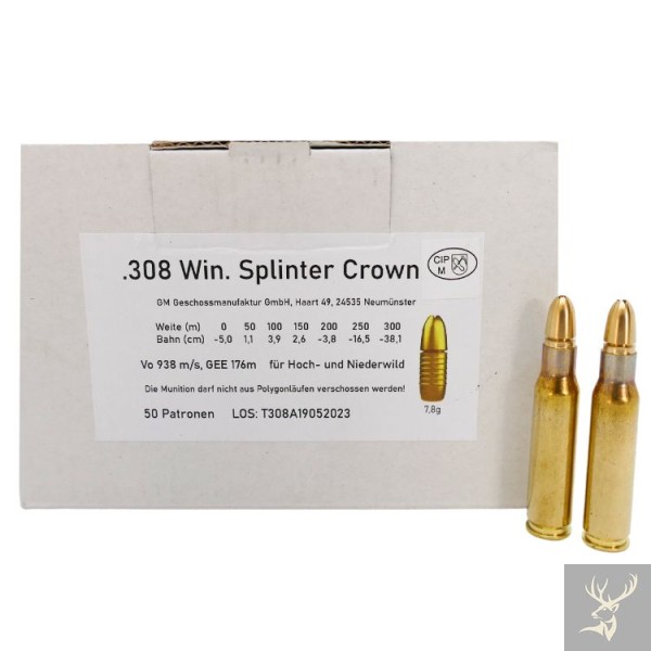 Geschoss-Manufaktur .308Win Splinter Crown 7,8g/120grs