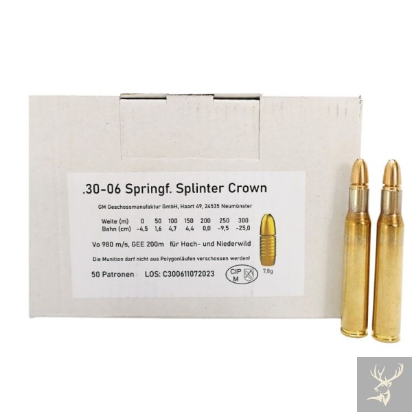 Geschoss-Manufaktur 30-06 Splinter Crown 7,8g/120grs